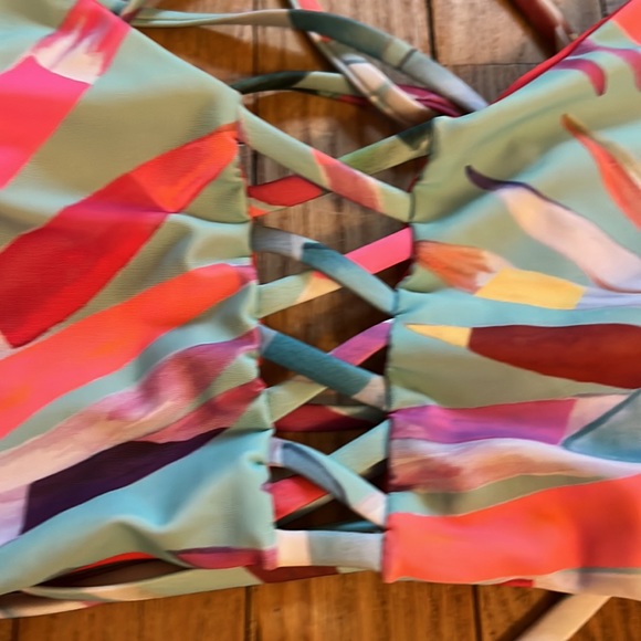 Mara Hoffman lace up swim suit - Picture 3 of 4